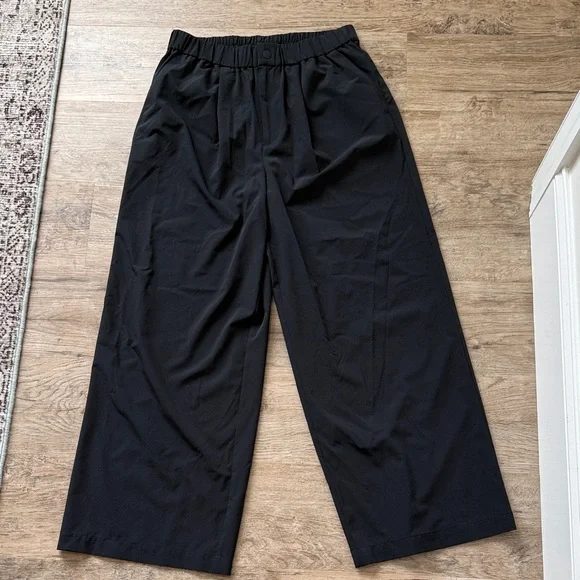 Varley Kayson Black Wide-Leg Pants - Picture 2 of 6